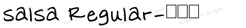salsa Regular字体转换